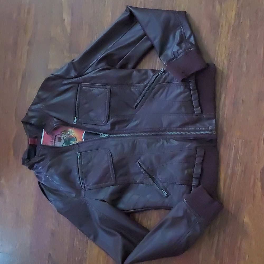 Faux leather jacket
